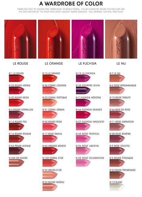 ysl lip 122|YSL lipstick color chart.